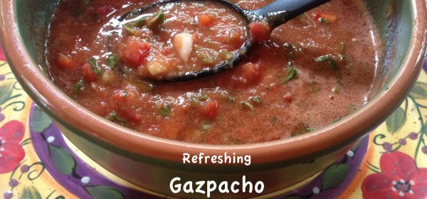 Gazpacho Soup with organic almonds