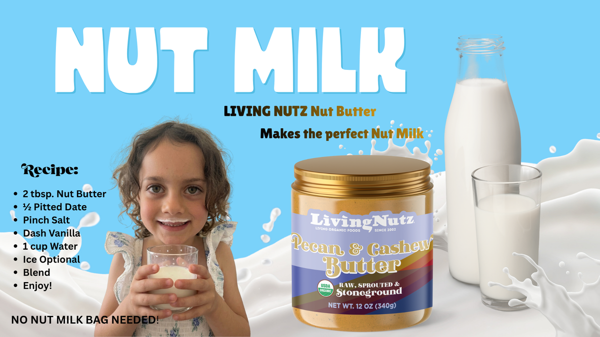 ORGANIC SPROUTED PECAN & CASHEW BUTTER