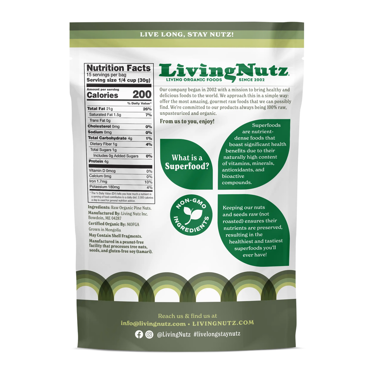 Organic Raw Pine Nuts