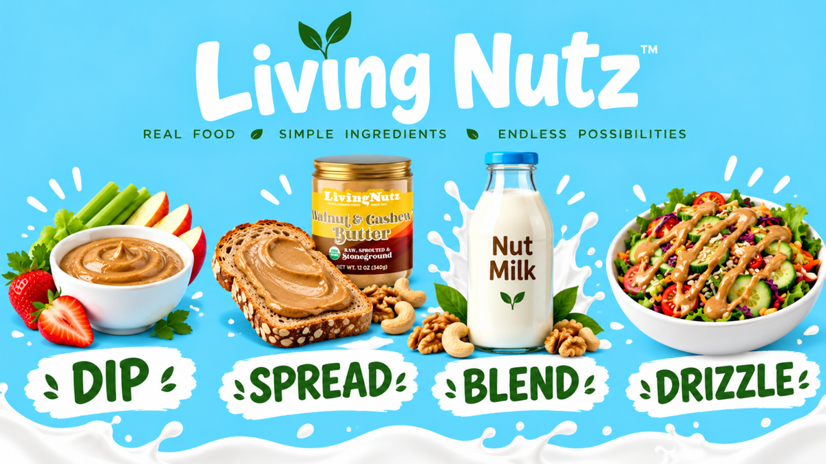ORGANIC SPROUTED WALNUT & CASHEW BUTTER