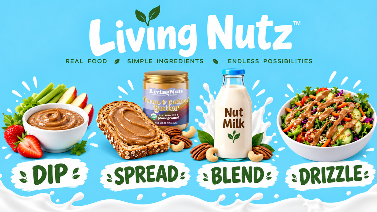 ORGANIC SPROUTED PECAN & CASHEW BUTTER