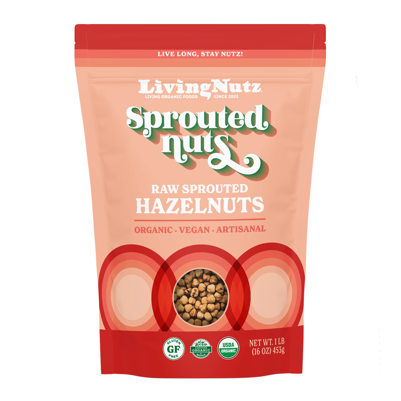 Sprouted hazel nuts, organic hazel nuts, organic nuts
