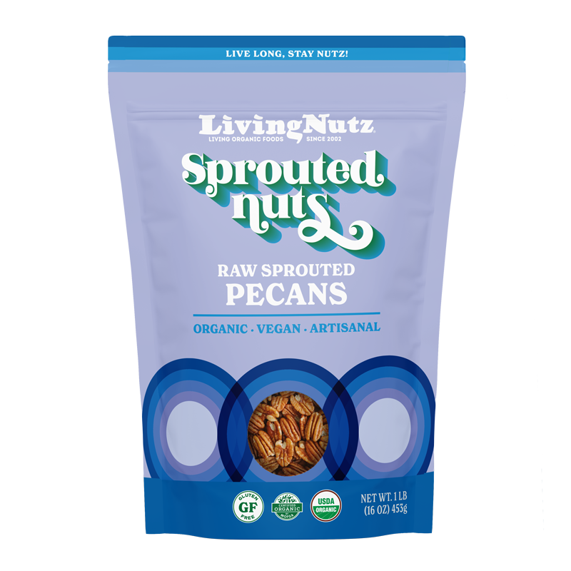 Sprouted pecans, organic pecans, organic nuts