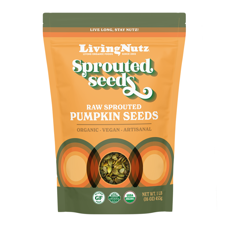 Sprouted Pumpkin seeds, organic pumpkin seeds, organic seeds