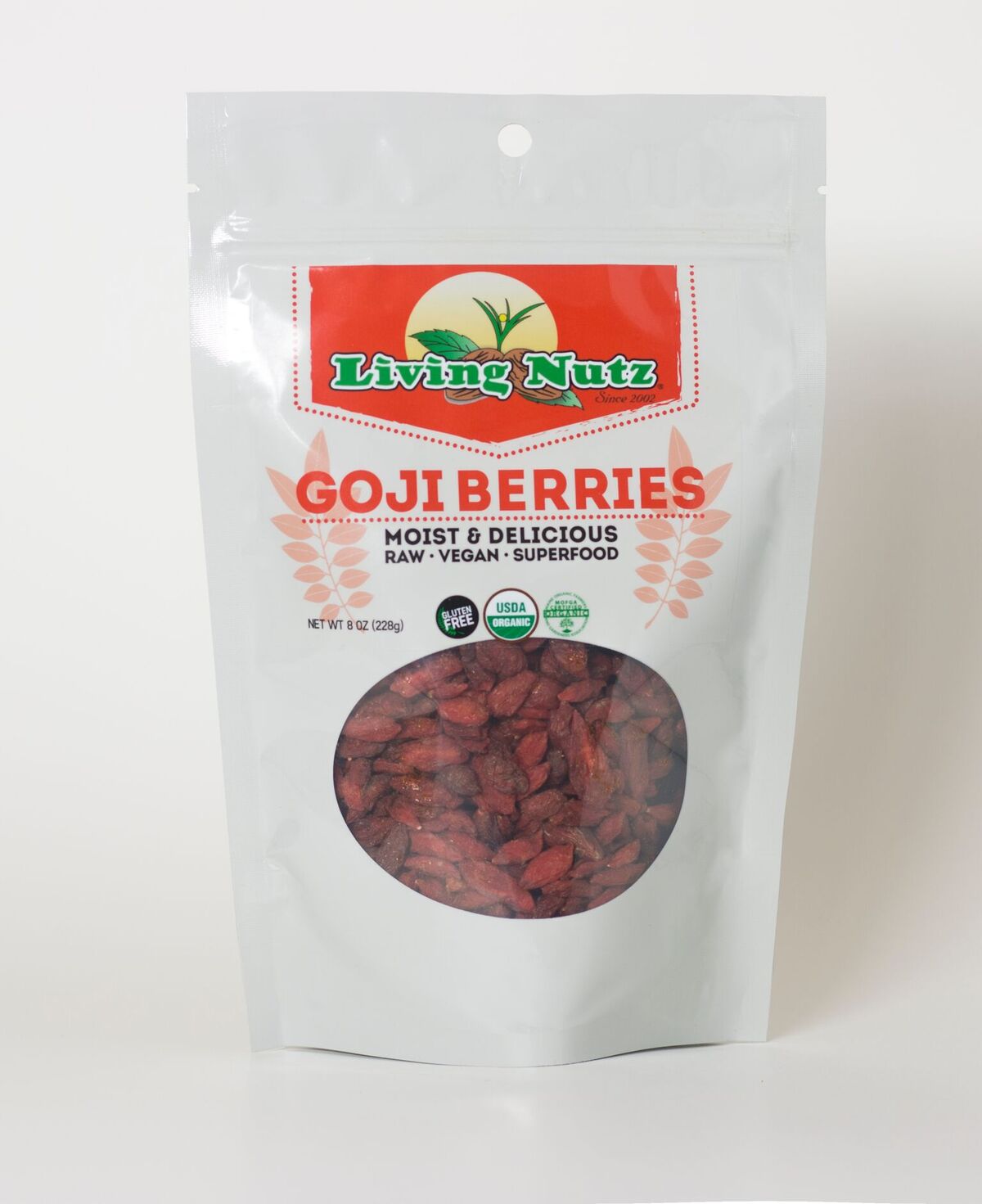 Organic Goji berry. Living Nutz