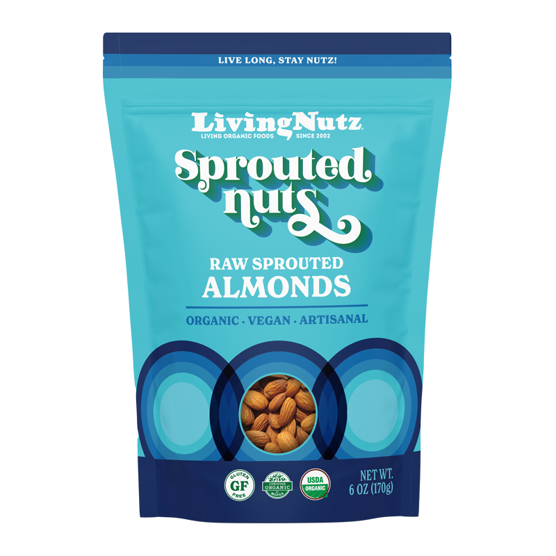 Sprouted Almonds, organic almonds, organic nuts