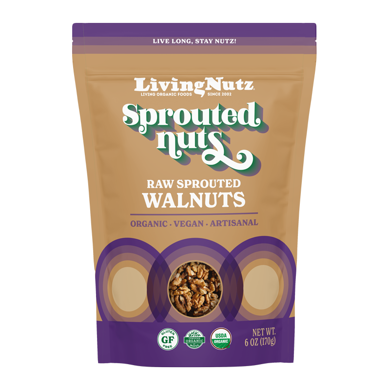 Sprouted Walnuts, organic walnuts, organic nuts