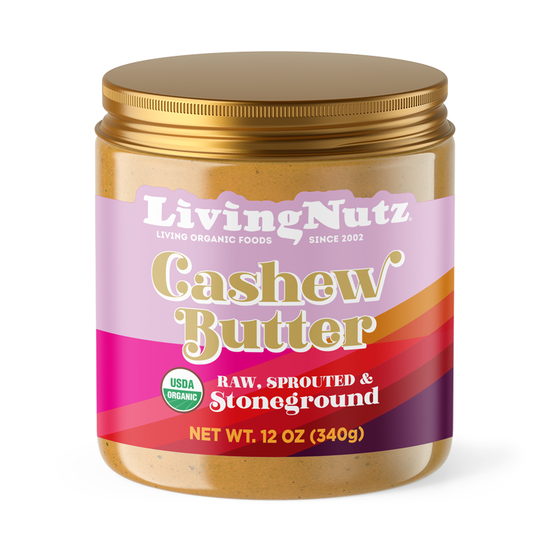 Cashew nut butter, organic cashew nut butter, sprouted cashew butter