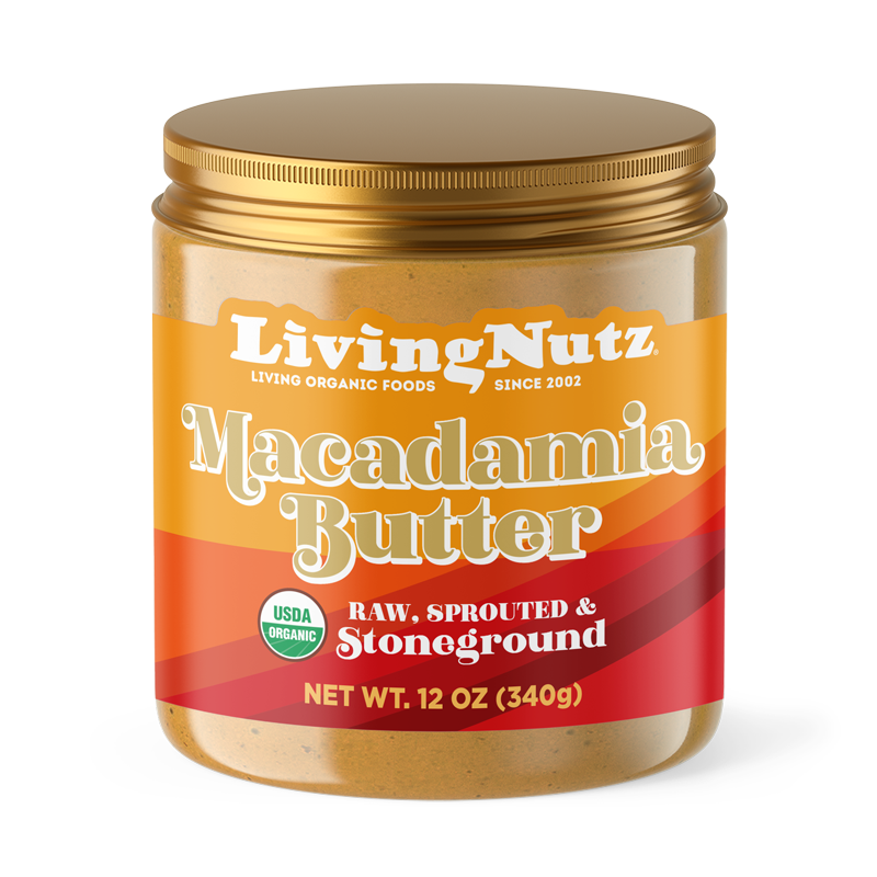 Nut Butter, Macadamia Nut Butter, Organic nut butter, sprouted Macadamia butter