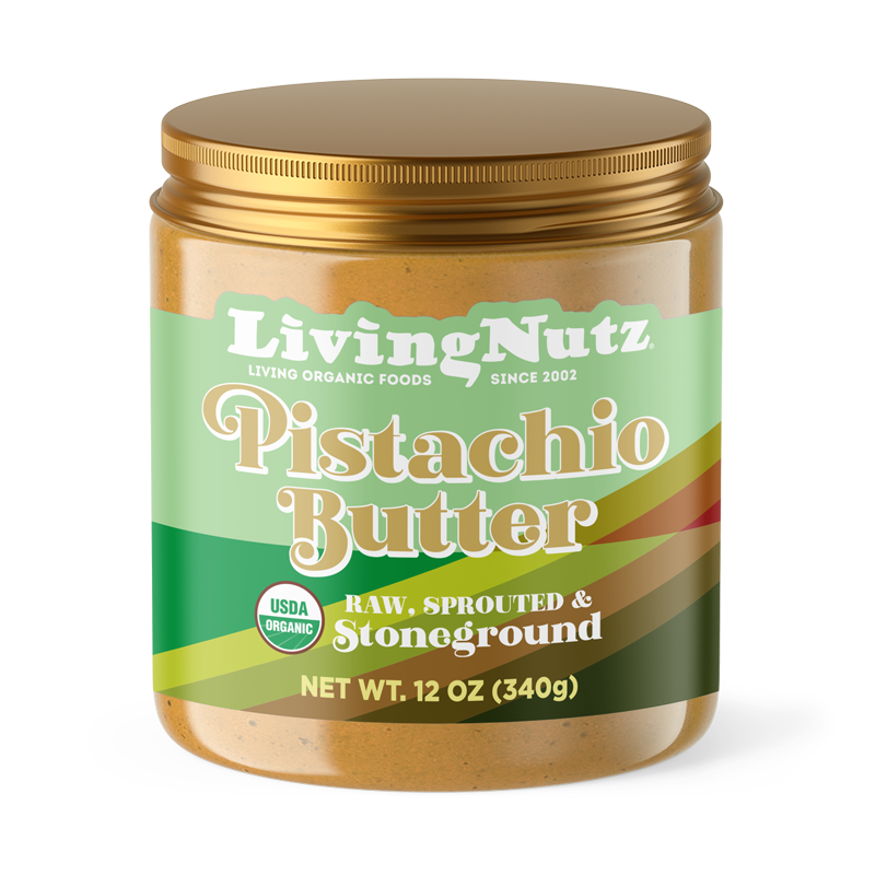 pistachio  butter, organic, sprouted pistachio butter