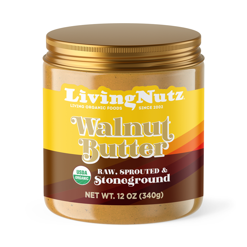 Walnut nut butter, organic walnut butter, sprouted walnut butter