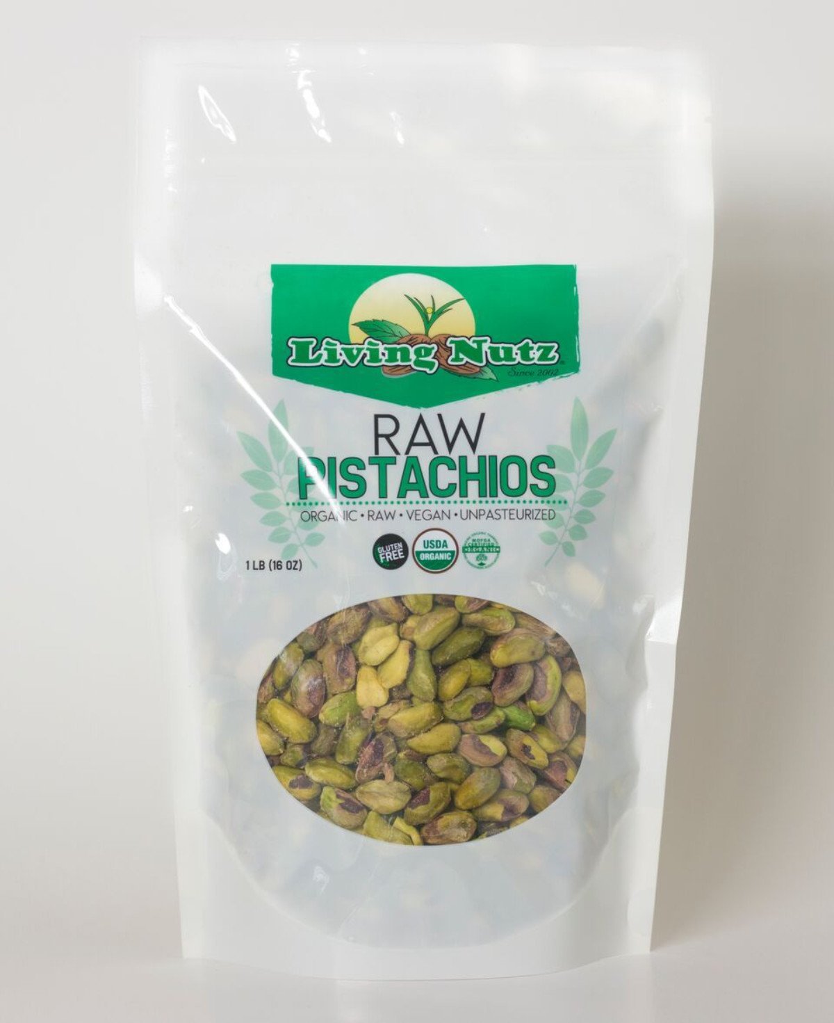 Raw, organic pistachios. Fresh pistachios are healthy nuts