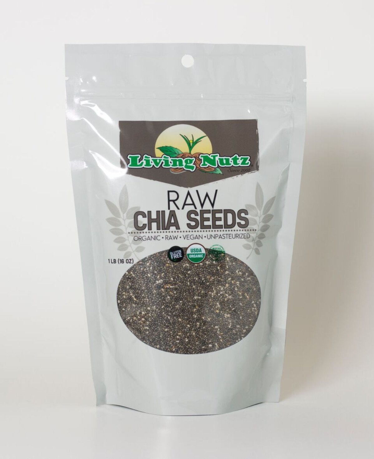 Raw organic chia seeds. Chia seeds for healthy benefits