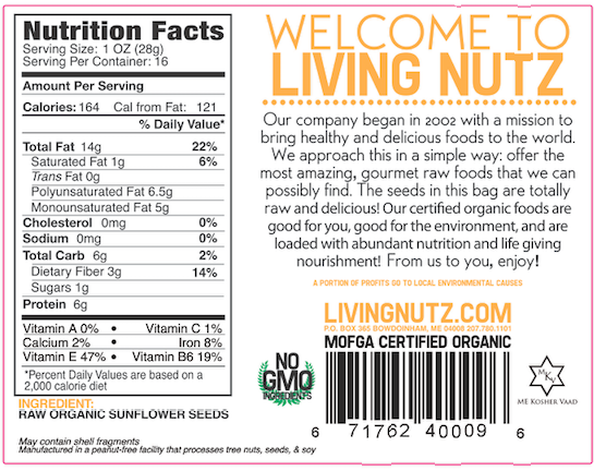 Raw organic US sunflower seeds. Best raw seeds and nuts online.